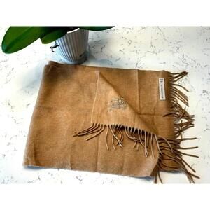 Authentic Burberry Heritage Cashmere Scarf - Pristine Condition Camel Cashmere